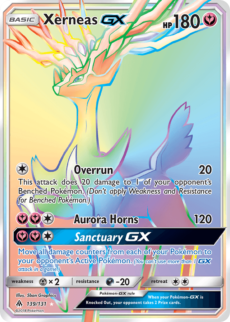 Xerneas GX, carta 139 de Forbidden Light