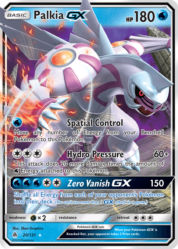 Palkia GX, carta 20 de Forbidden Light