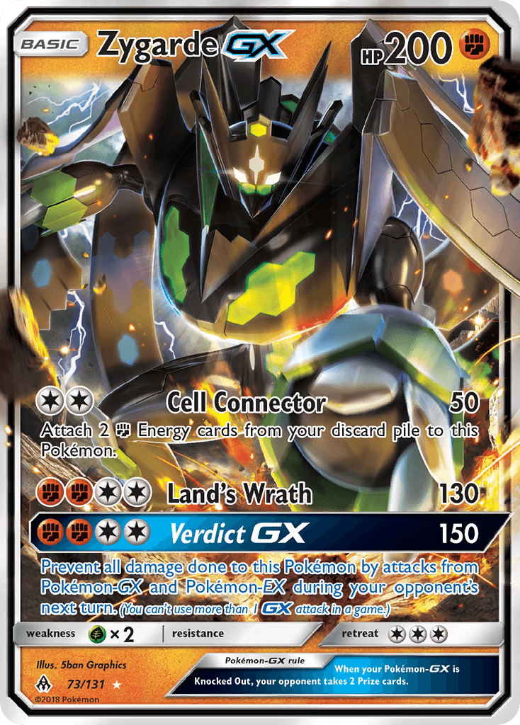 Zygarde GX, carta 73 de Forbidden Light