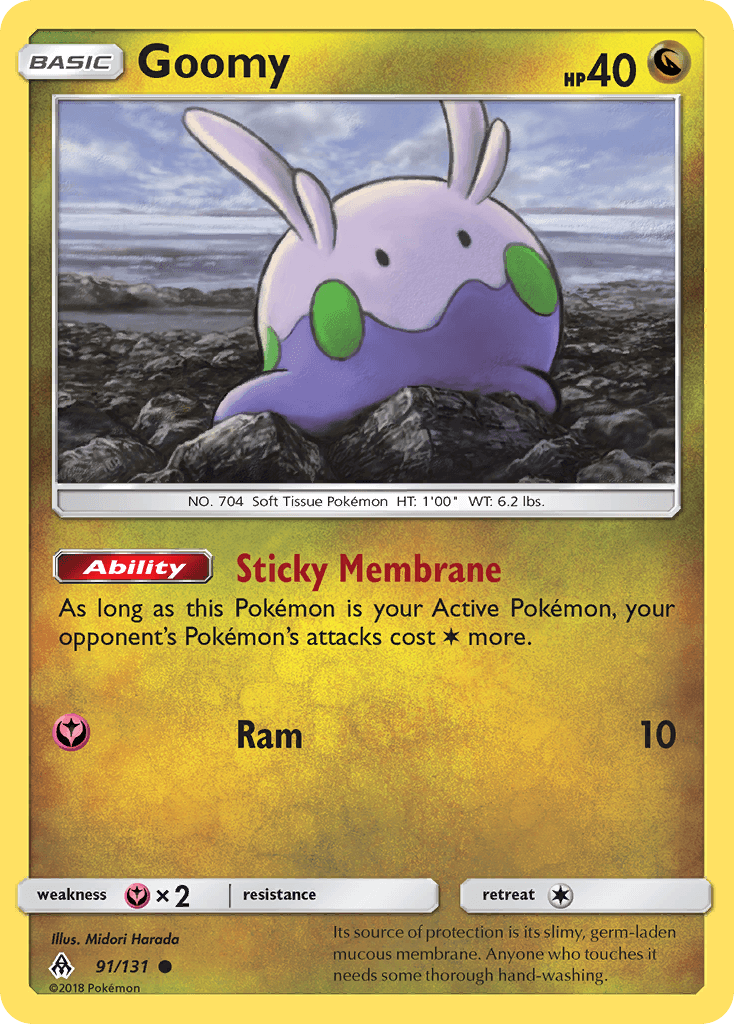 Goomy, carta 91 de Forbidden Light