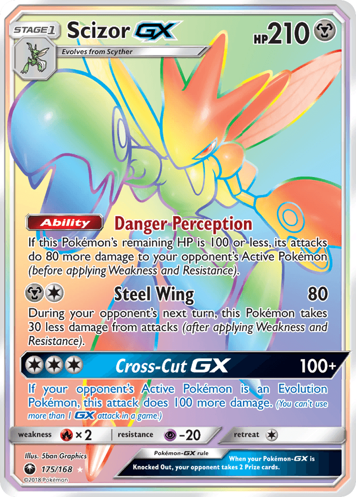 Scizor GX, carta 175 de Celestial Storm