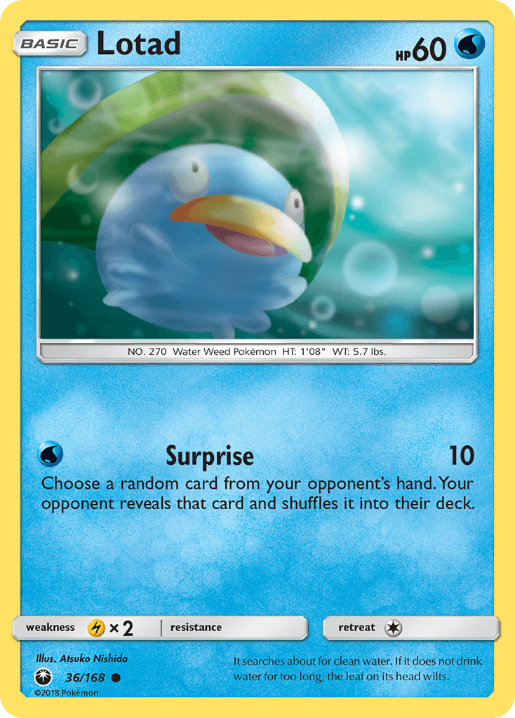 Lotad, carta 36 de Celestial Storm