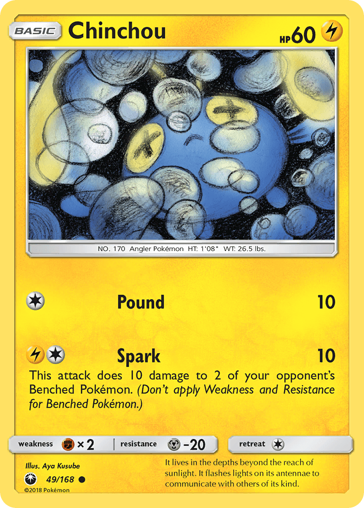Chinchou, carta 49 de Celestial Storm