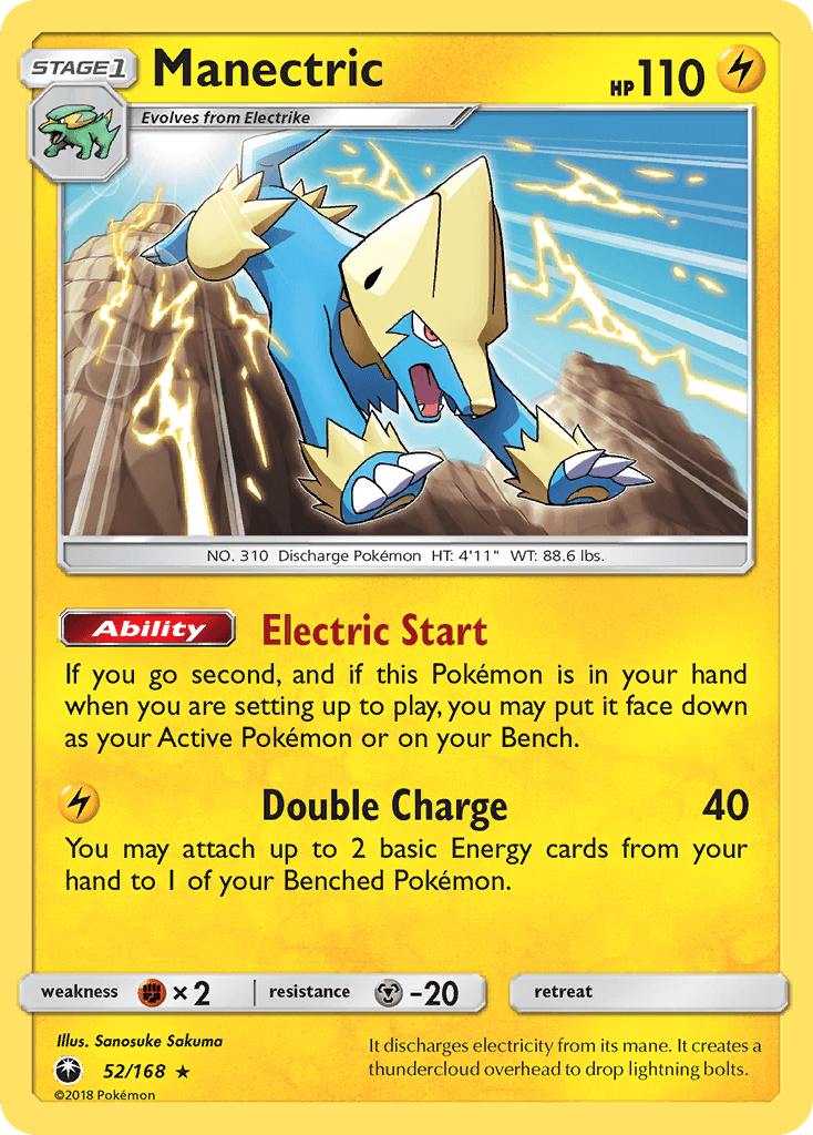 Manectric, carta 52 de Celestial Storm