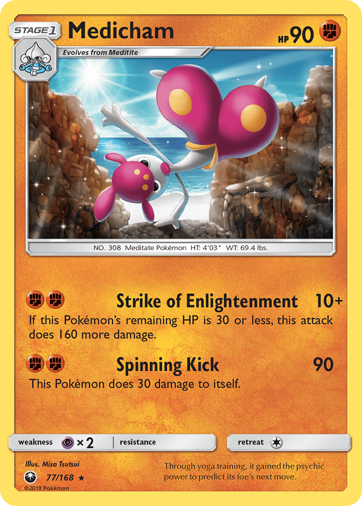 Medicham, carta 77 de Celestial Storm
