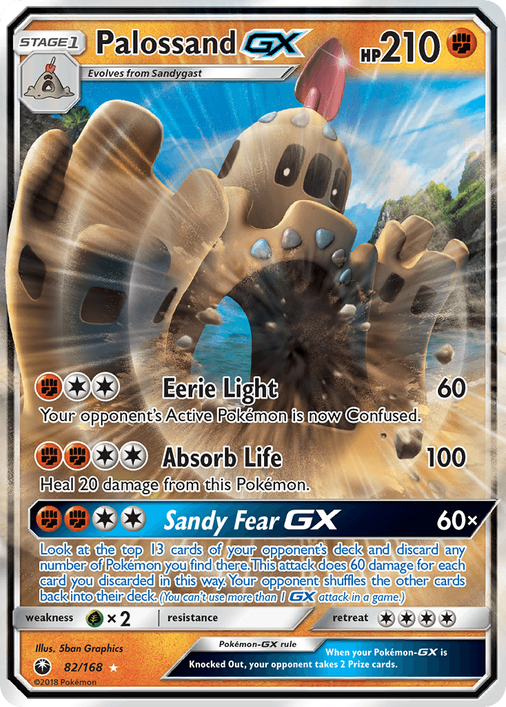 Palossand GX, carta 82 de Celestial Storm