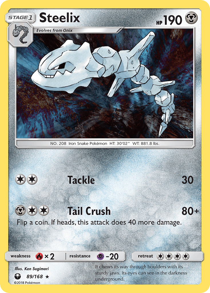 Steelix, carta 89 de Celestial Storm