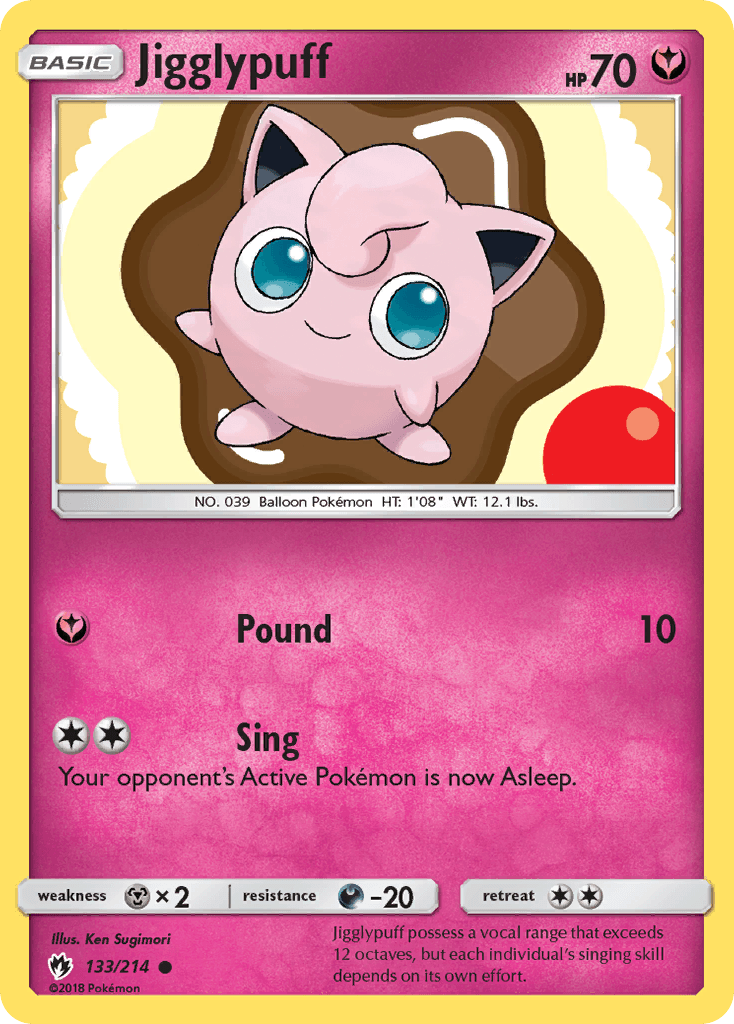 Jigglypuff, carta 133 de Lost Thunder