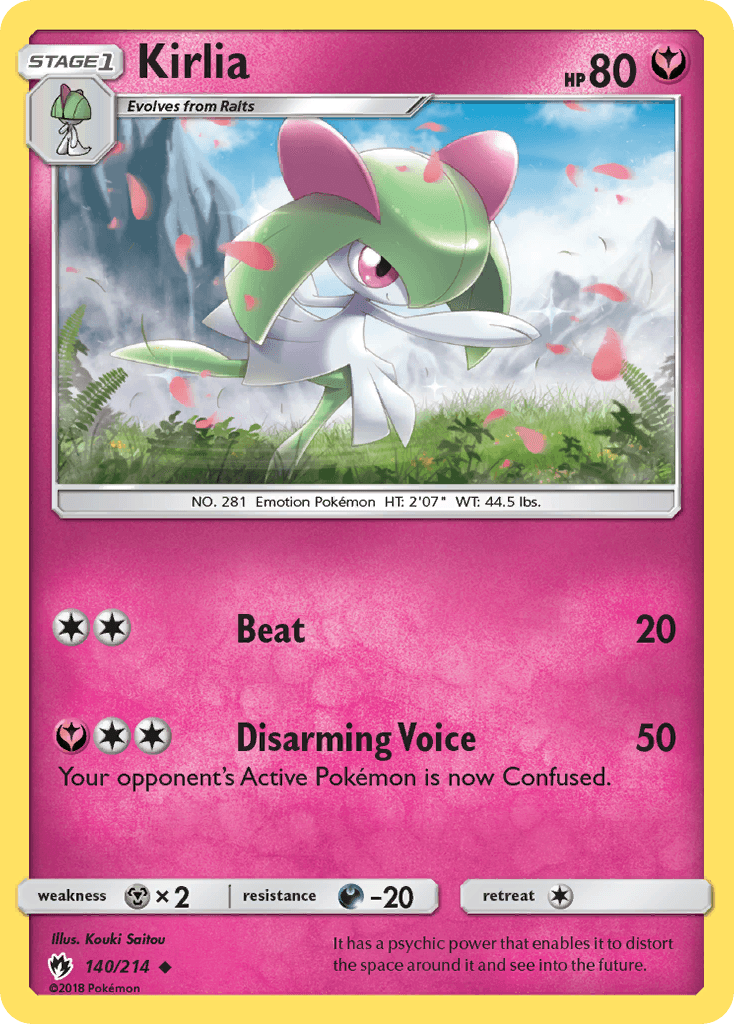 Kirlia, carta 140 de Lost Thunder