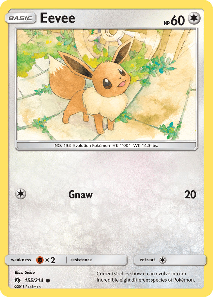 Eevee, carta 155 de Lost Thunder