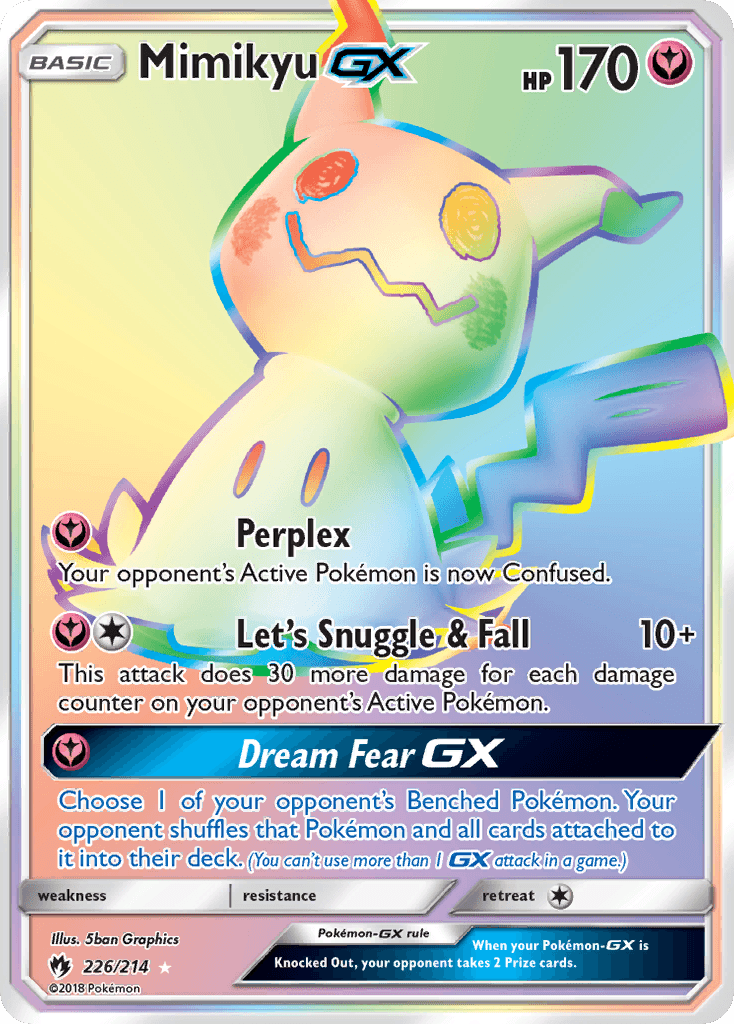 Mimikyu GX, carta 226 de Lost Thunder