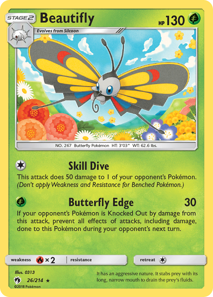 Beautifly, carta 26 de Lost Thunder