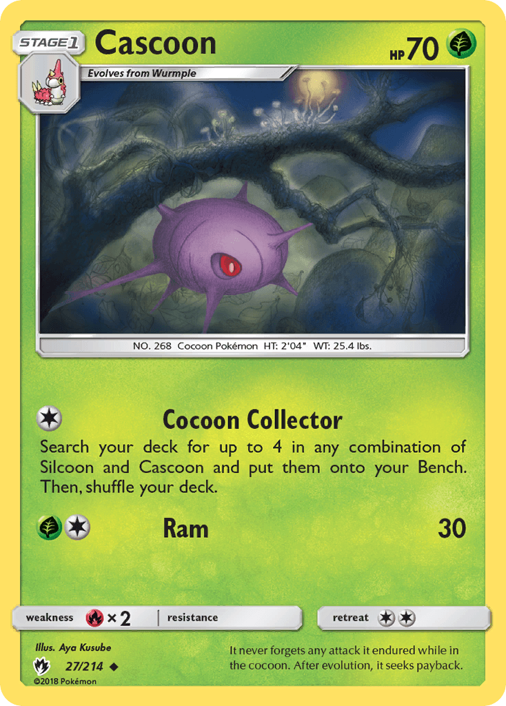 Cascoon, carta 27 de Lost Thunder