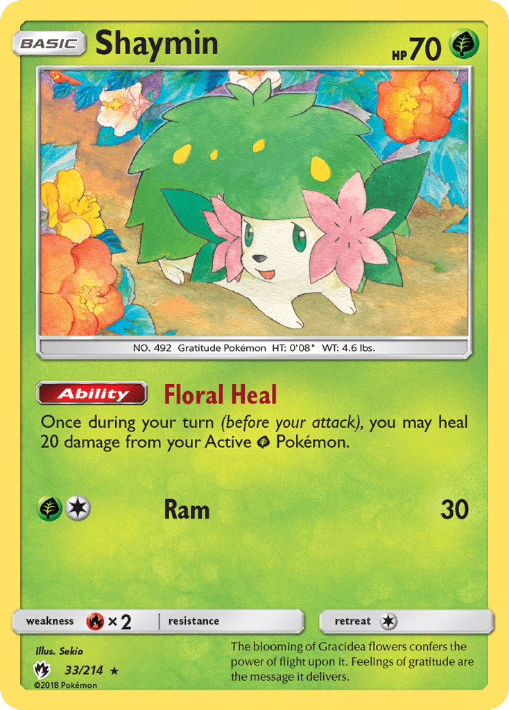 Shaymin, carta 33 de Lost Thunder