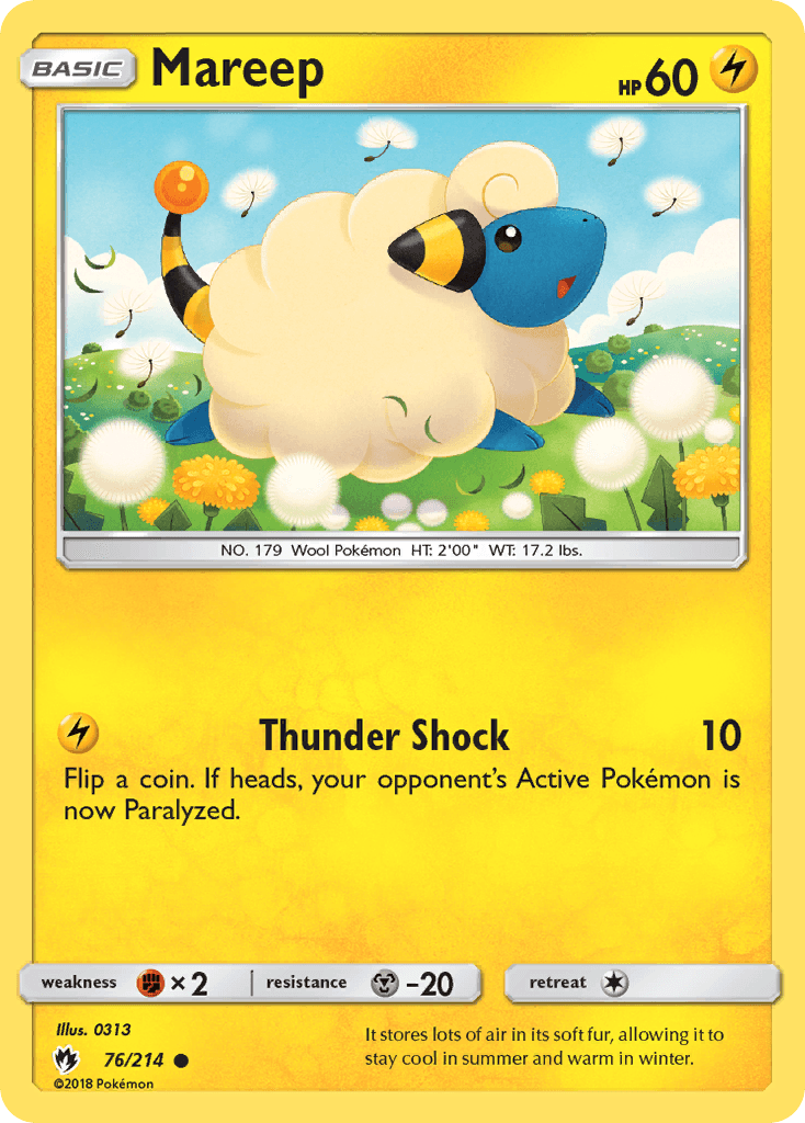 Mareep, carta 76 de Lost Thunder