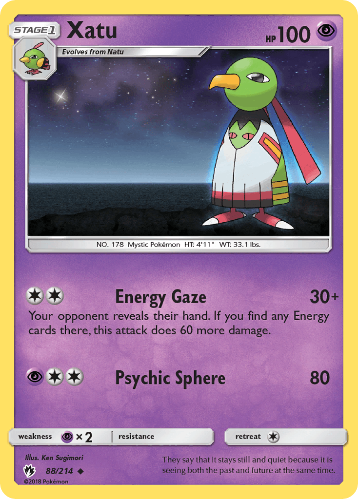 Xatu, carta 88 de Lost Thunder