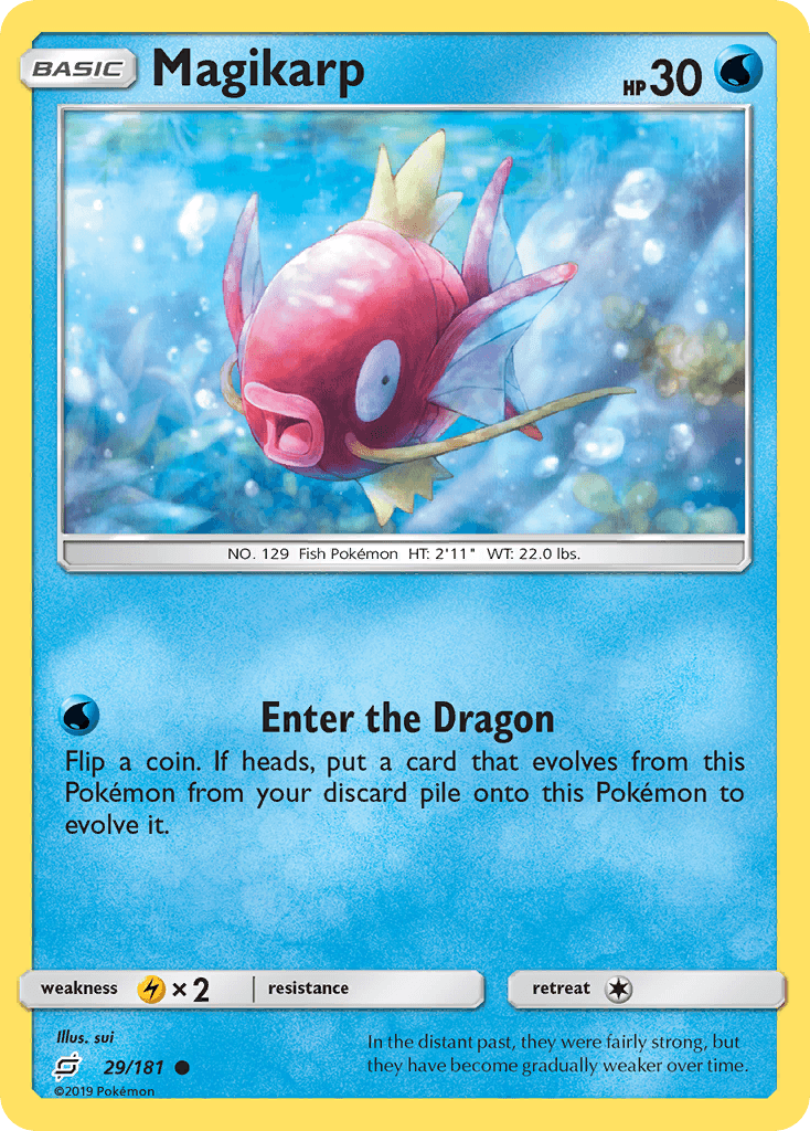 Magikarp, carta 29 de Team Up