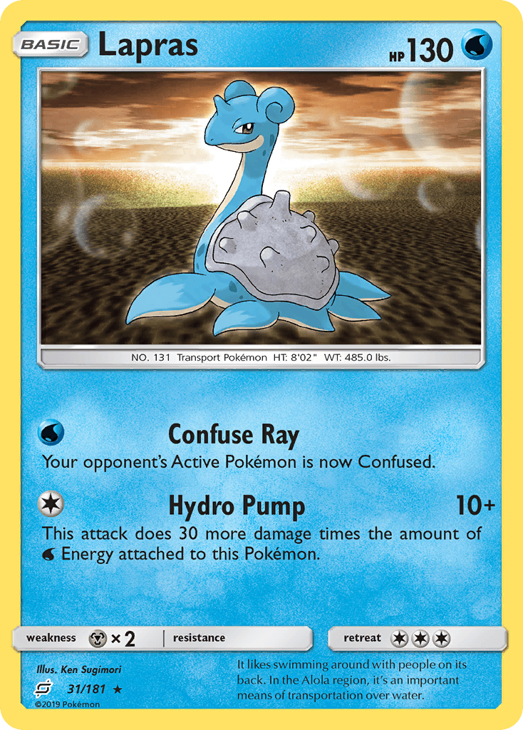 Lapras, carta 31 de Team Up