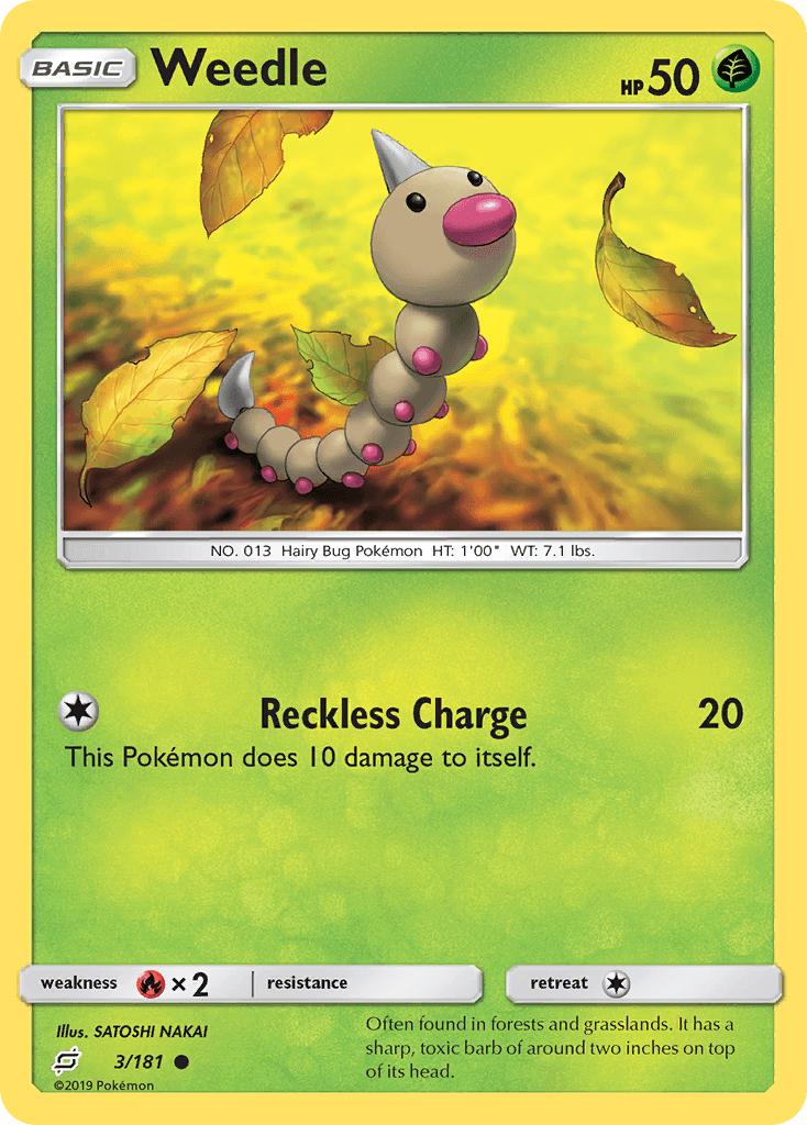 Weedle, carta 3 de Team Up