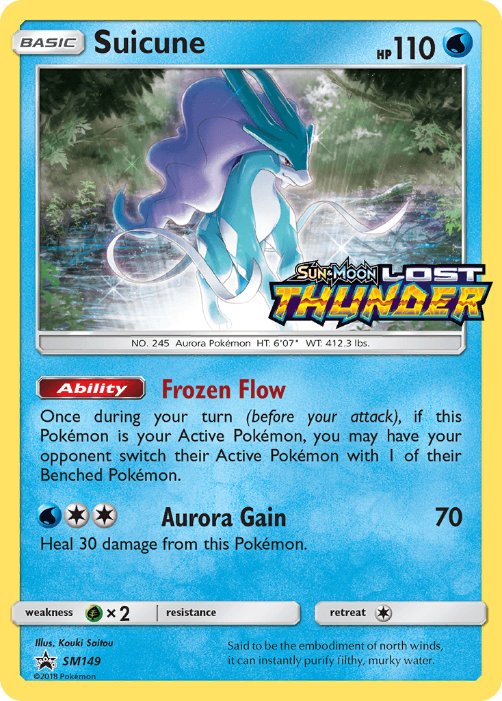 Suicune, carta SM149 de SM Black Star Promos