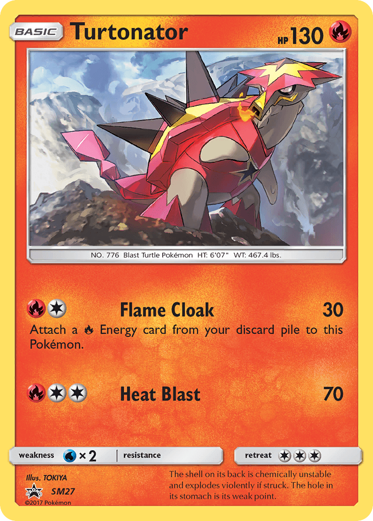 Turtonator, carta SM27 de SM Black Star Promos
