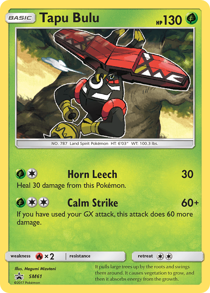 Tapu Bulu, carta SM61 de SM Black Star Promos