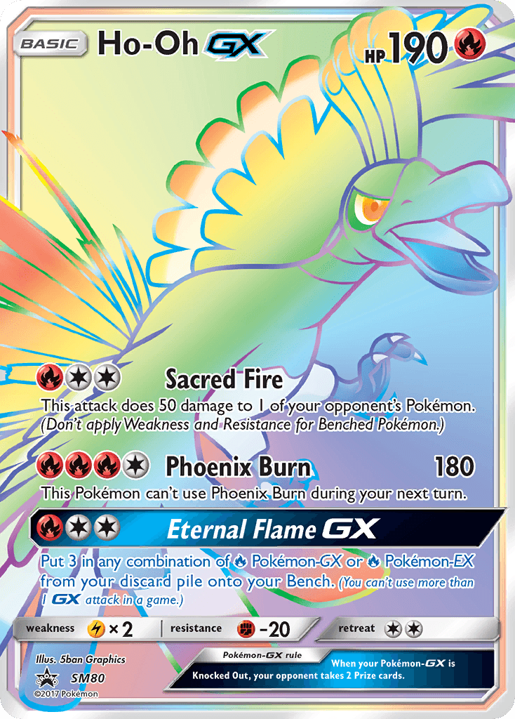 Ho-Oh GX, carta SM80 de SM Black Star Promos