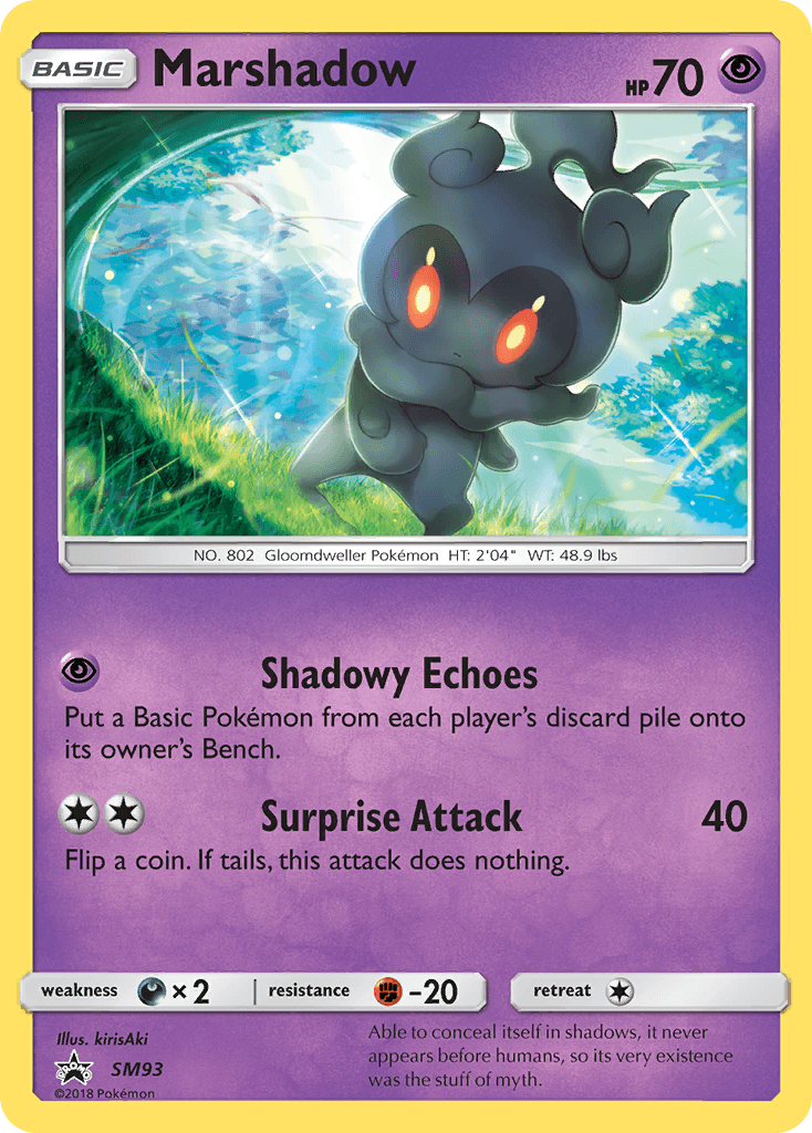 Marshadow, carta SM93 de SM Black Star Promos