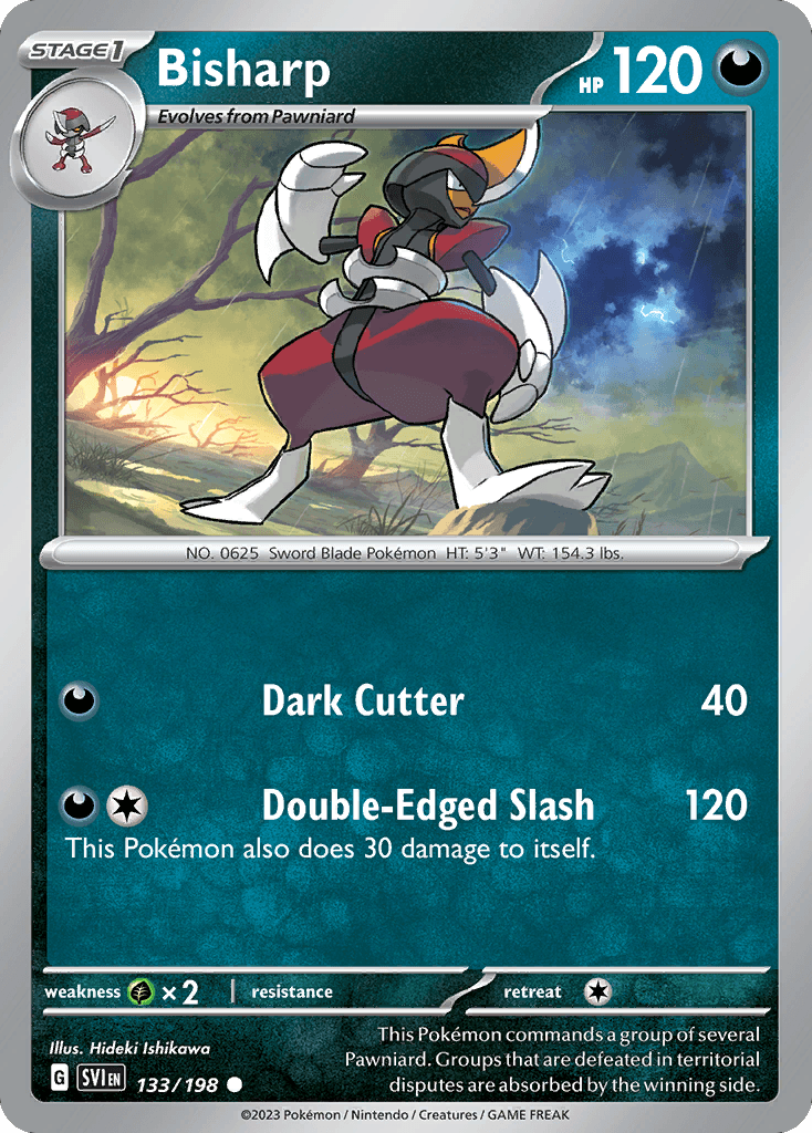 Bisharp, carta 133 de Scarlet & Violet