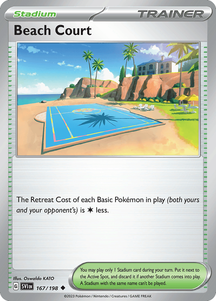 Beach Court, carta 167 de Scarlet & Violet