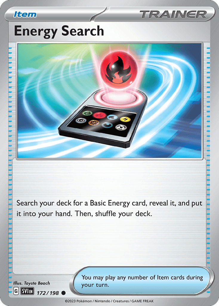 Energy Search, carta 172 de Scarlet & Violet
