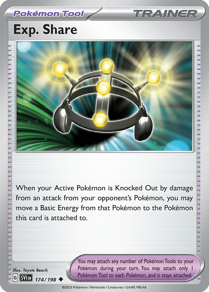 Exp. Share, carta 174 de Scarlet & Violet