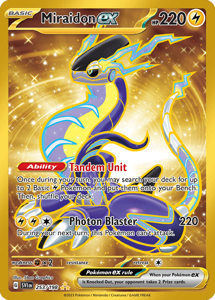 Miraidon ex, carta 253 de Scarlet & Violet