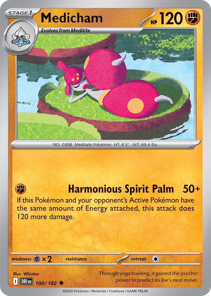 Medicham, carta 100 de Destined Rivals