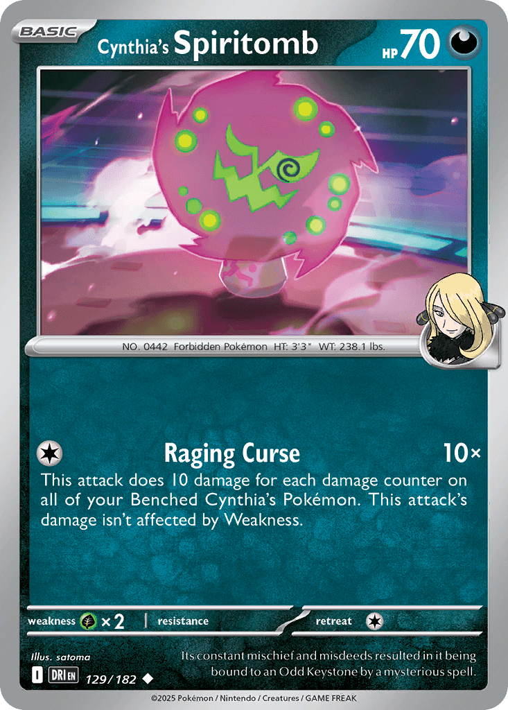 Cynthia's Spiritomb, carta 129 de Destined Rivals
