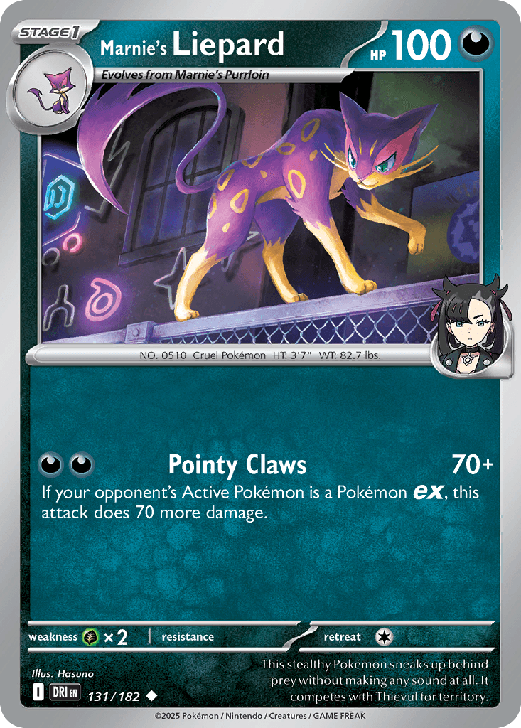 Marnie's Liepard, carta 131 de Destined Rivals