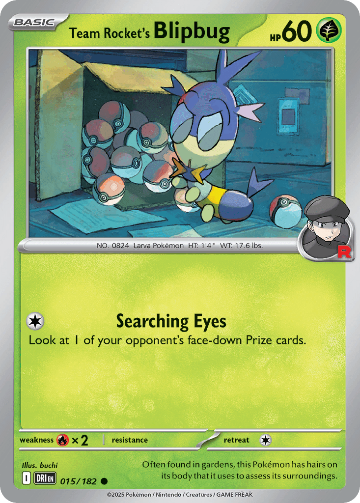 Team Rocket's Blipbug, carta 015 de Destined Rivals
