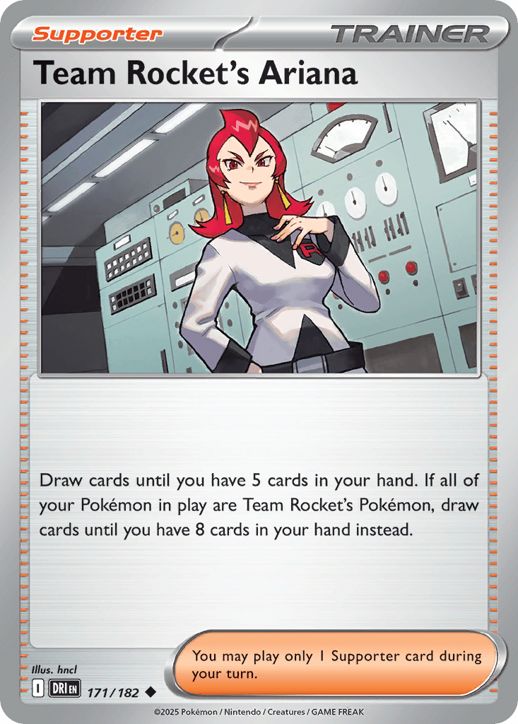 Team Rocket's Ariana, carta 171 de Destined Rivals