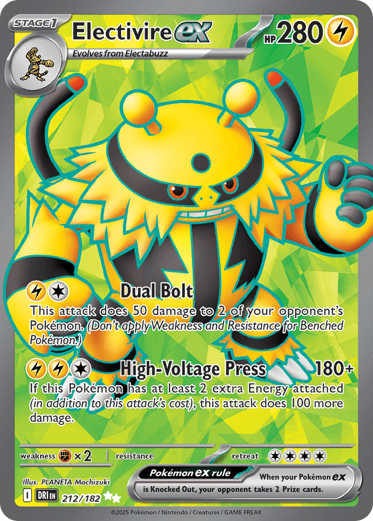 Electivire ex, carta 212 de Destined Rivals