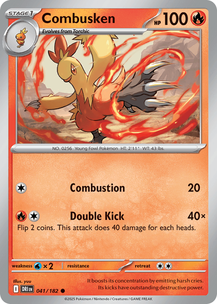 Combusken, carta 041 de Destined Rivals