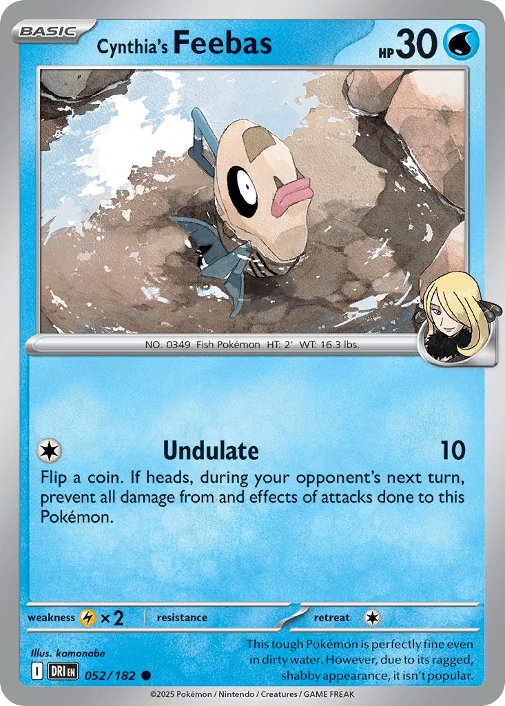 Cynthia's Feebas, carta 052 de Destined Rivals