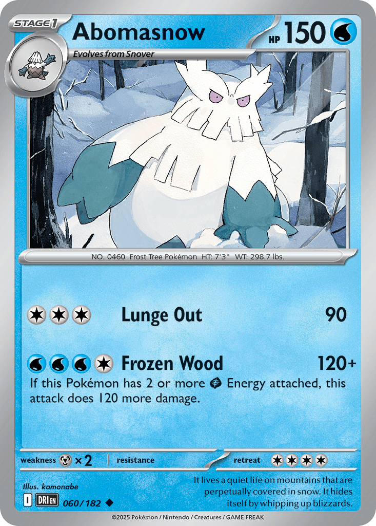 Abomasnow, carta 060 de Destined Rivals