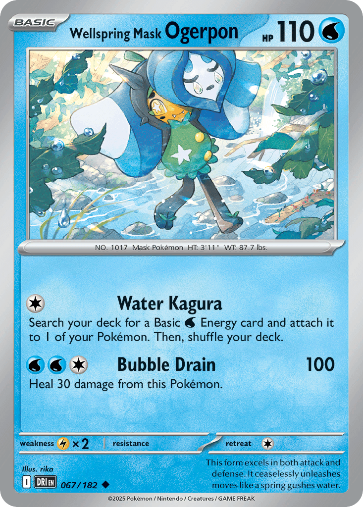 Wellspring Mask Ogerpon, carta 067 de Destined Rivals