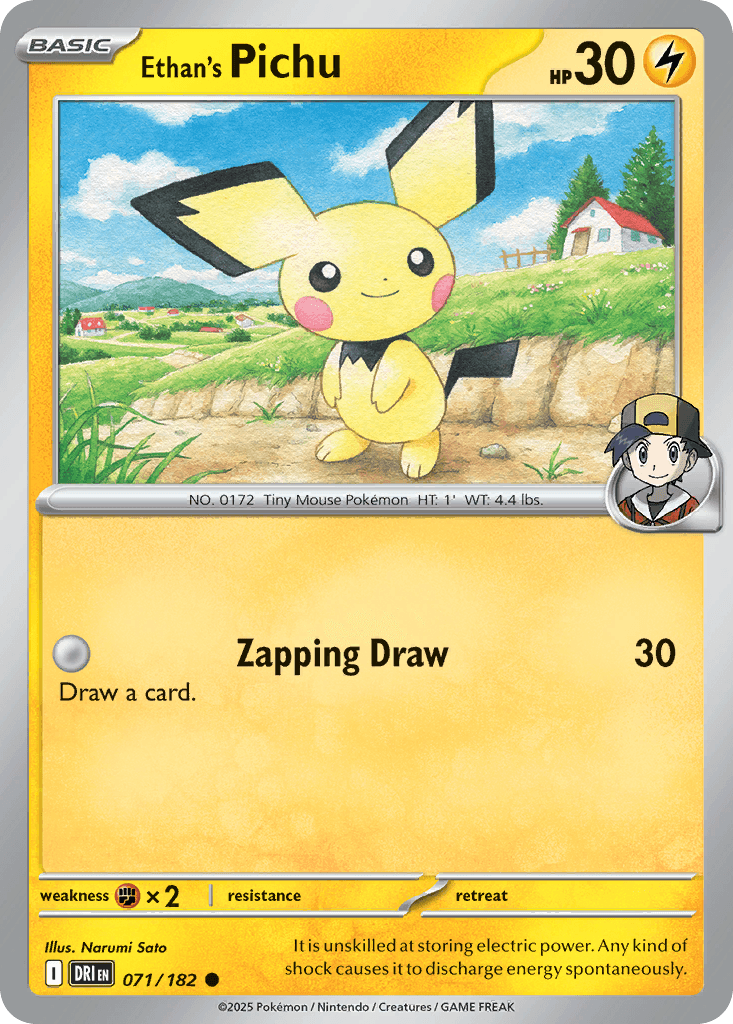 Ethan's Pichu, carta 071 de Destined Rivals