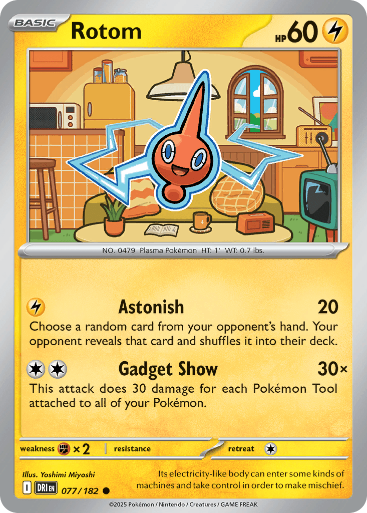 Rotom, carta 077 de Destined Rivals