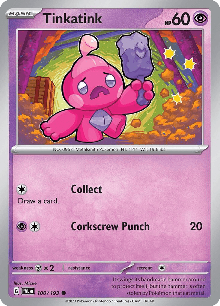 Tinkatink, carta 100 de Paldea Evolved