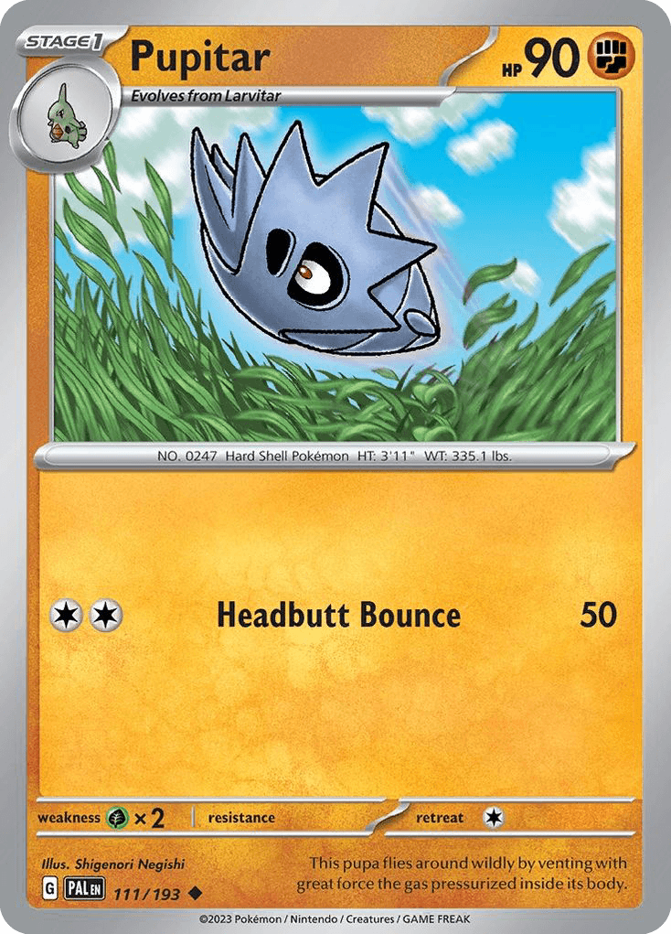 Pupitar, carta 111 de Paldea Evolved