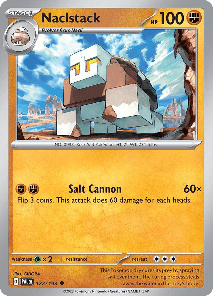 Naclstack, carta 122 de Paldea Evolved