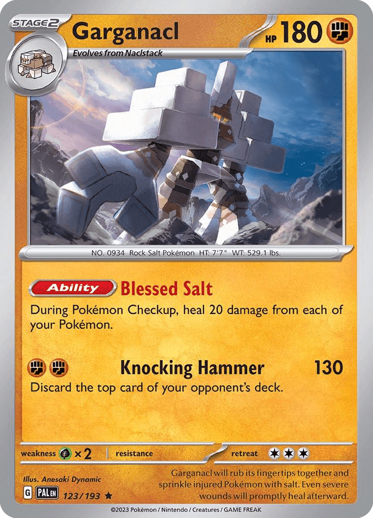 Garganacl, carta 123 de Paldea Evolved