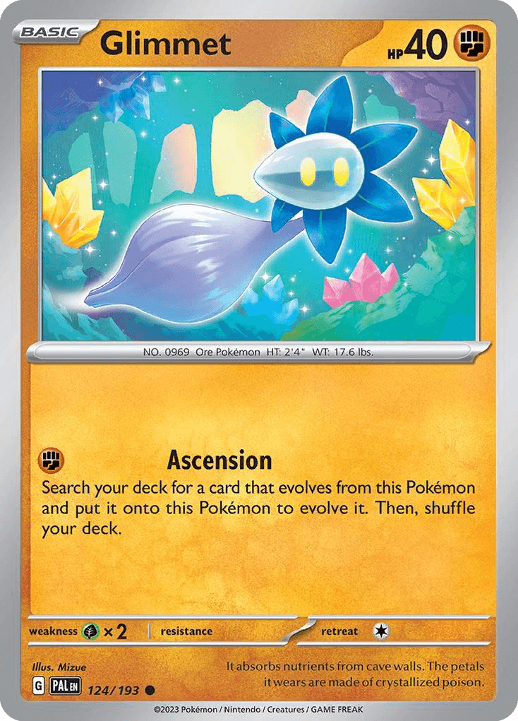 Glimmet, carta 124 de Paldea Evolved